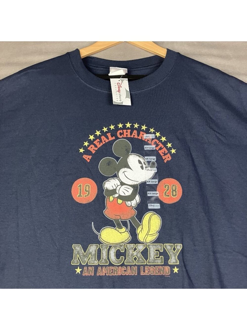VTG Disney Mickey Mouse Graphic T-Shirt Mens XXL An American Legend NWT!